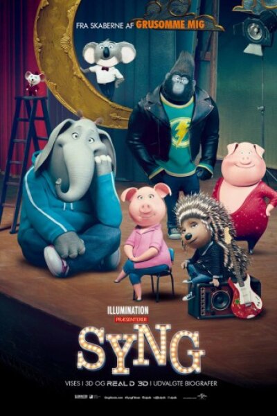 Illumination Entertainment - Syng - 3 D - dansk tale