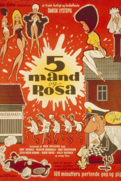 5 mand og Rosa