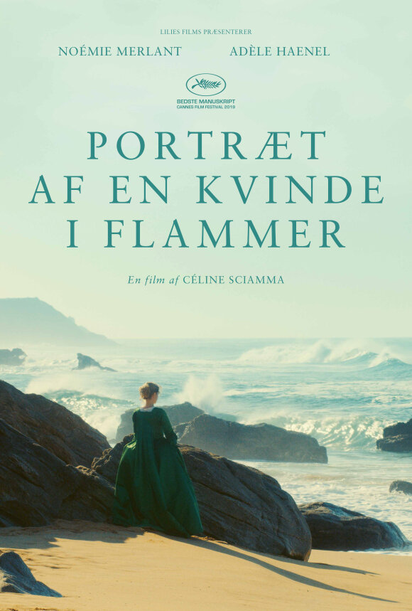 Portræt af en kvinde i flammer